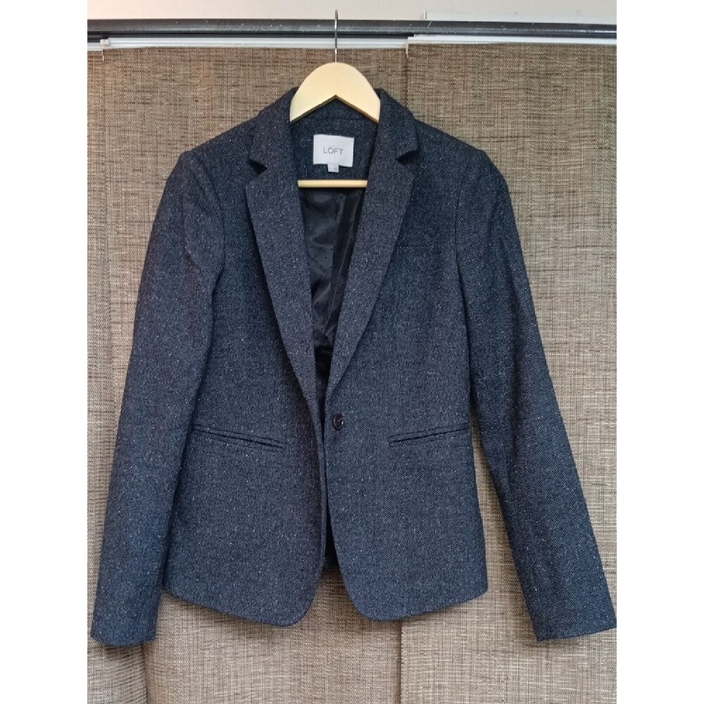 LOFT Wool Blend Blazer Jacket